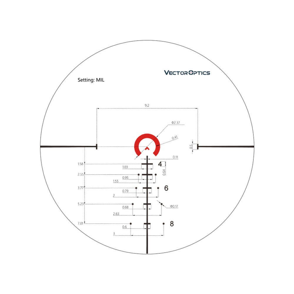 Оптический прицел Vector Optics 34мм FFP Continental x6 1-6×28 Оптический прицел Vector Optics 34мм FFP Continental x6 1-6x28