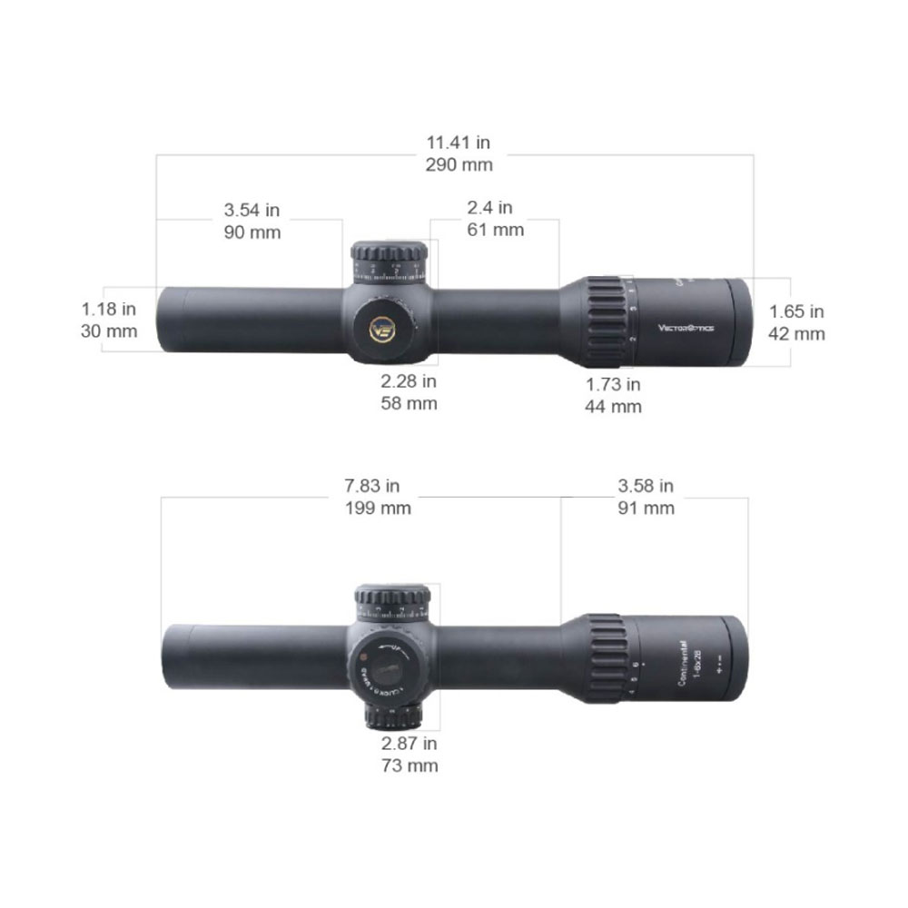Оптический прицел Vector Optics 34мм FFP Continental x6 1-6×28 Оптический прицел Vector Optics 34мм FFP Continental x6 1-6x28