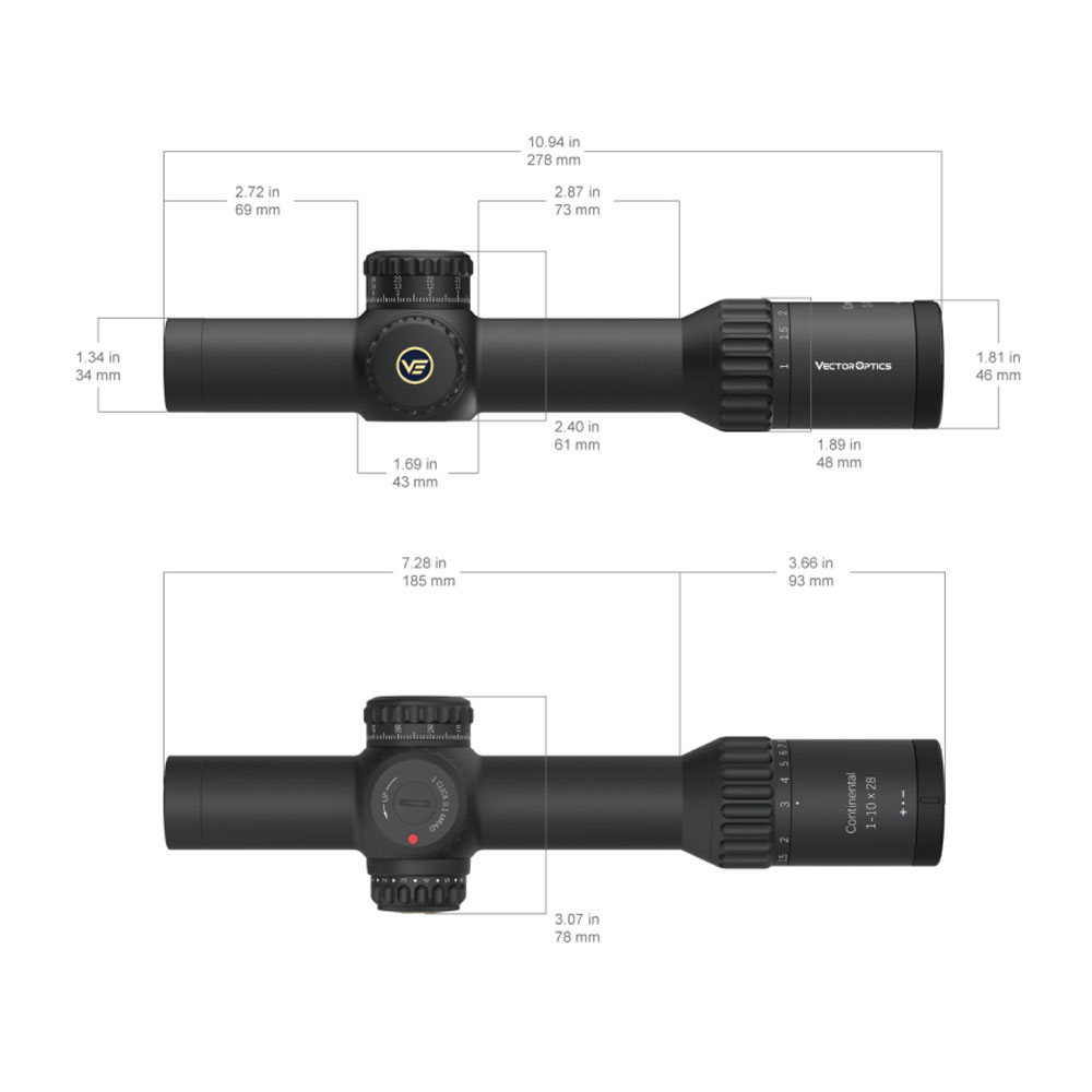 Оптический прицел Vector Optics FFP Continental x10 1-10×28 ED FFP VET-CTR Оптический прицел Vector Optics FFP Continental x10 1-10x28 ED FFP VET-CTR