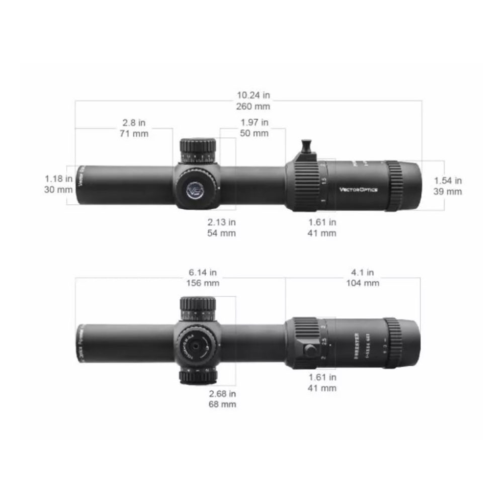 Оптический прицел Vector Optics 30мм SFP Forester 1-5×24 GenII Оптический прицел Vector Optics 30мм SFP Forester 1-5x24 GenII