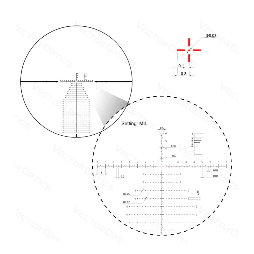 Оптический прицел Vector Optics 34мм FFP Continental x6 5-30×56 VEC-MBR Оптический прицел Vector Optics 34мм FFP Continental x6 5-30x56 VEC-MBR