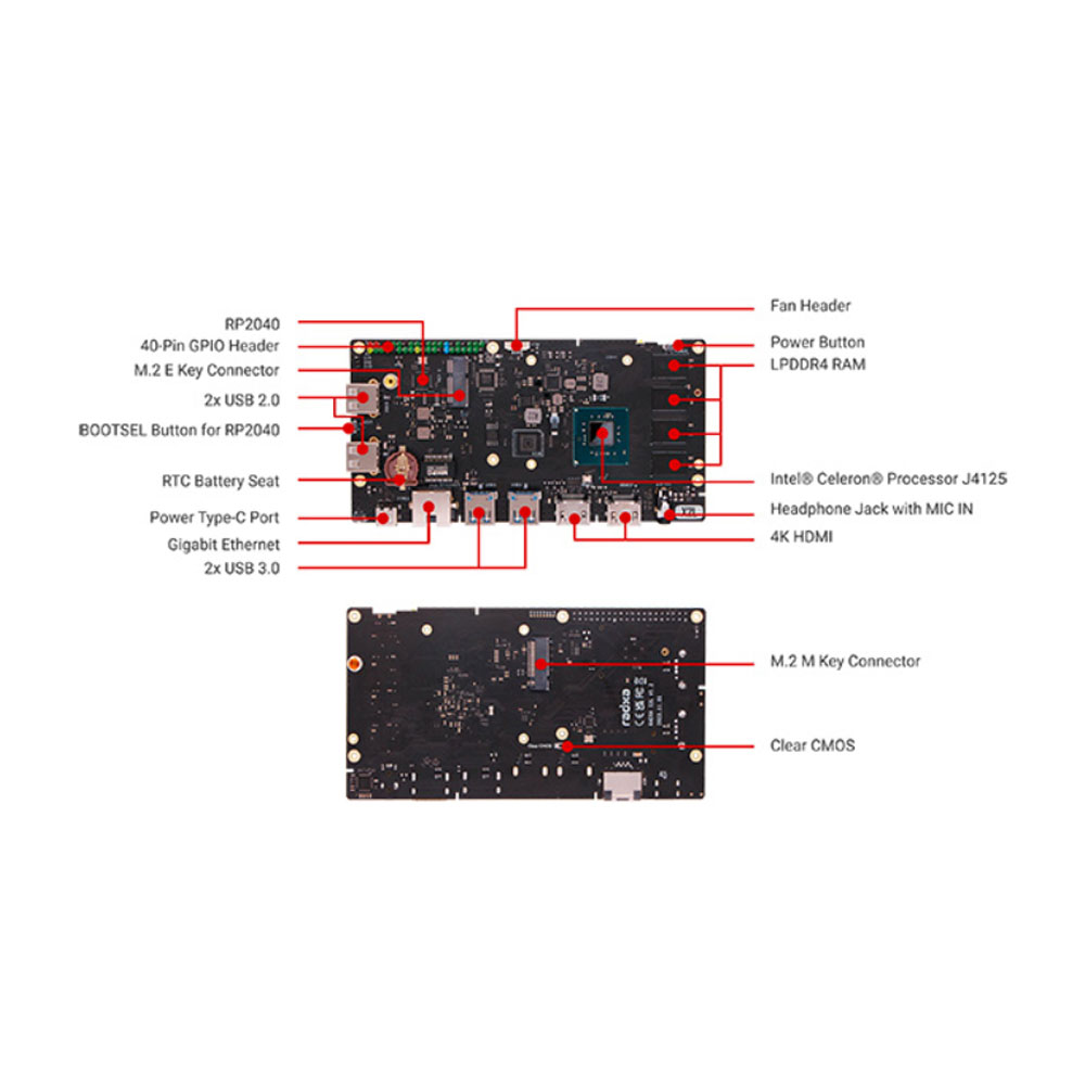 Микрокомпьютер RADXA X2L 4Gb Микрокомпьютер RADXA X2L 4Gb